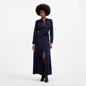 NWT Madewell Utility Tie-Waist Maxi‎ Shirtdress